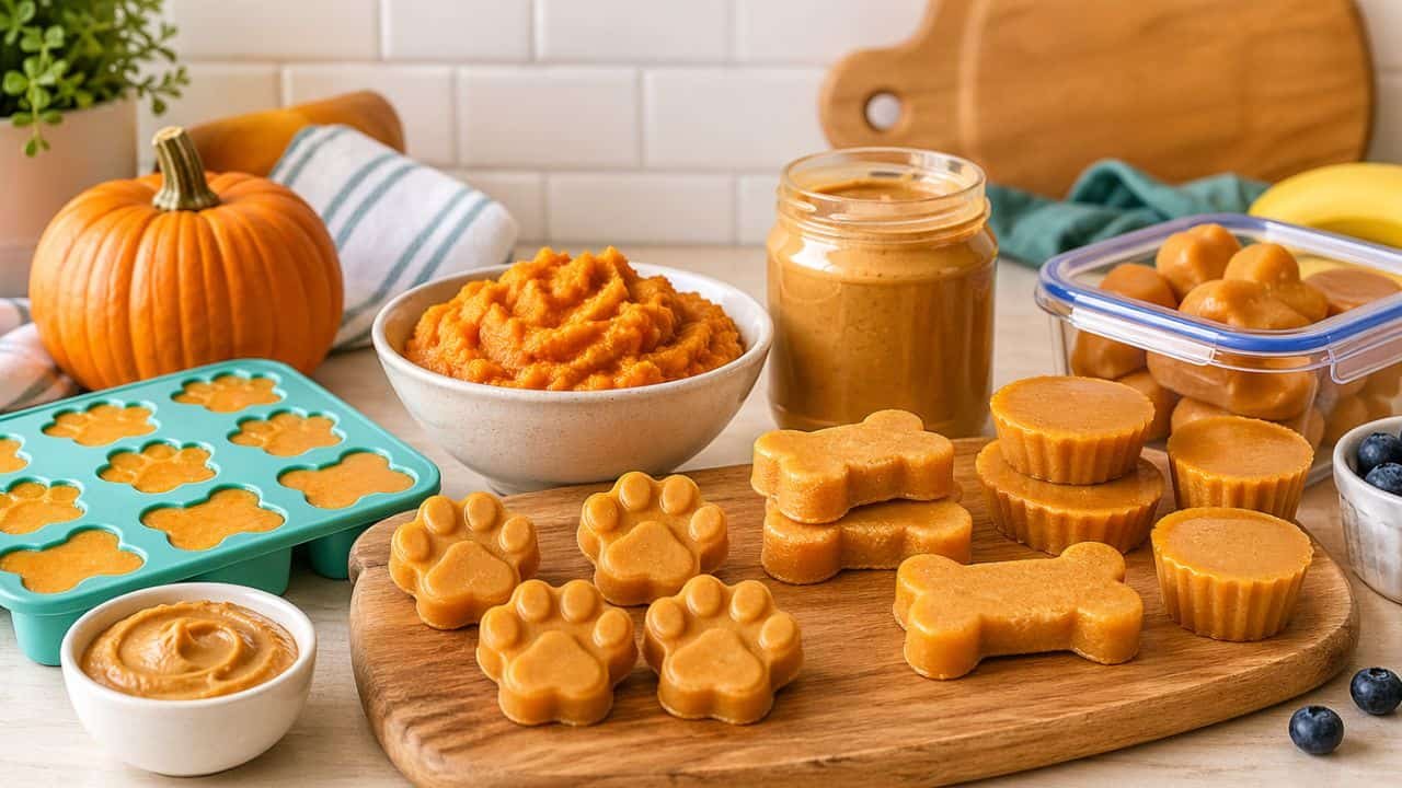 Pupsicle Recipes with Pumpkin and Peanut Butter